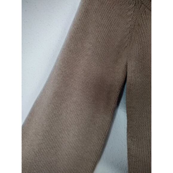 Billie The Label Cappuccino Long Balloon Sleeve Scoop Neck Harlow Sweater XS - Picture 8 of 9